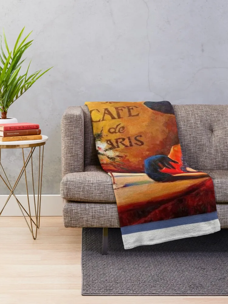 Café de Paris Throw Blanket Polar Tourist Blankets