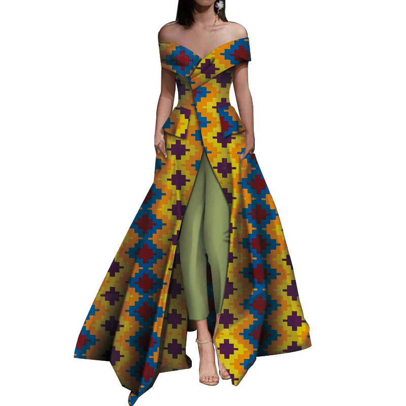 

African Women Dress Suit Banquet Wedding Suit Two Piece