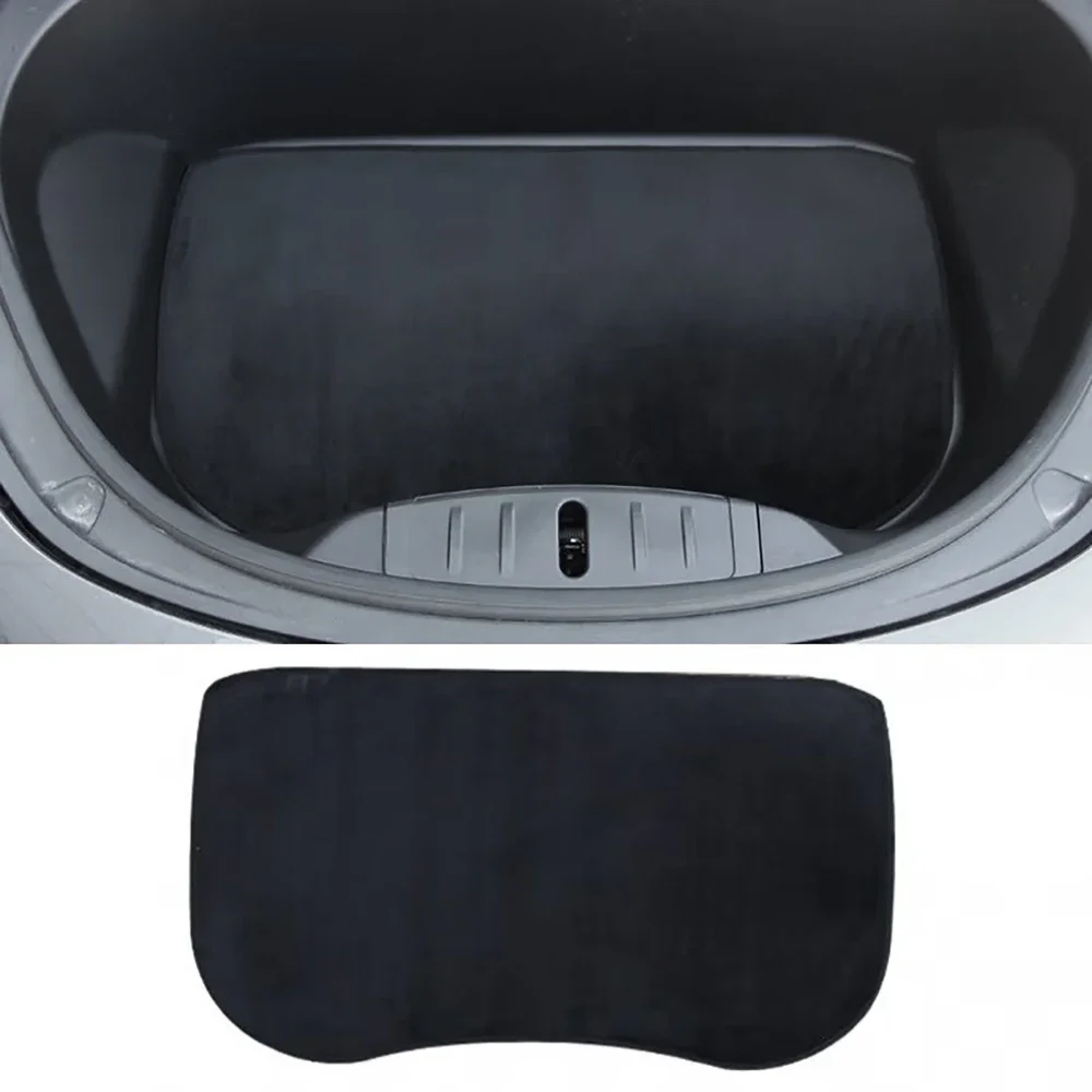 For Tesla Model Y 2020-2023 Model 3 2017-2021 Front Trunk Storage Box Dust Pad Anti-Slip Flannel Carpet Protection Mat