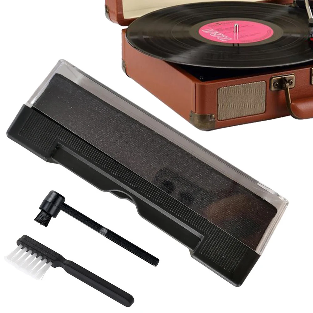 1 set spazzola per la rimozione della polvere spazzola per la pulizia dei dischi spazzola per vinile accessori per giradischi per la pulizia del vinile