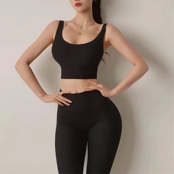 TRY TO BN Women Yoga Sets Sports Bra Women Tracksuit High Waist Two Piece Set Workout Suits Fitness Leggings Gym Outfit Clothing