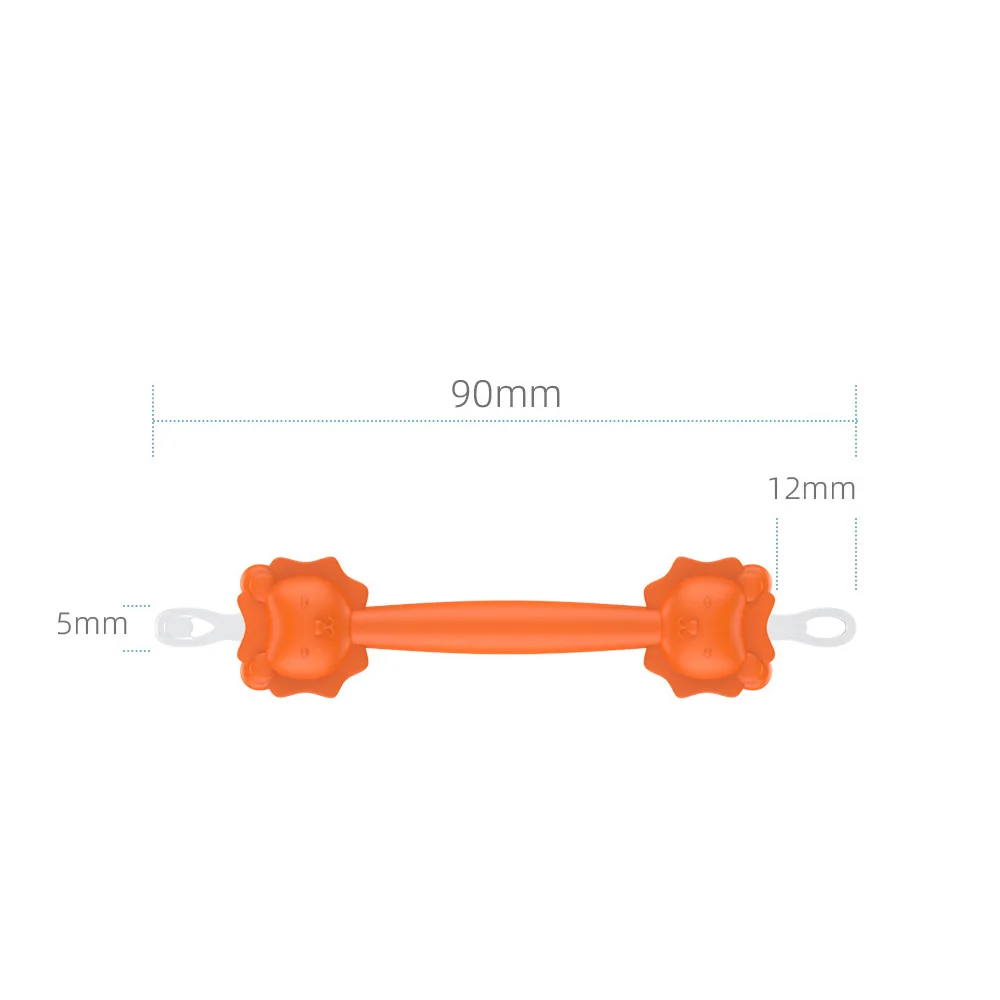 1pcs baby cleaner tablespoon double-head soft wax condensate pickup nose cleaner silicone ear pickup