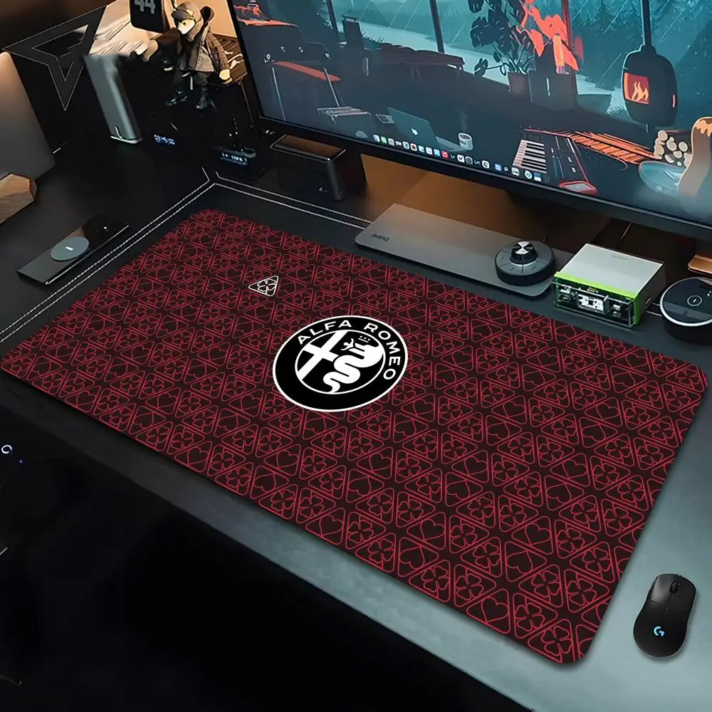 Tapis de souris avec logo Romeo, 80x40cm, XL, Lockedge, ordinateur de bureau, élément en polymère, table, clavier, grand coussin pour ordinateur portable