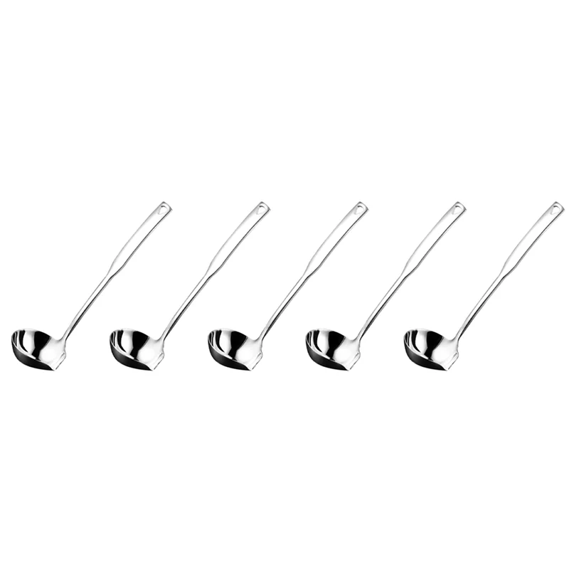 

ABFY-5X Soup Ladle 304 Stainless Steel Punch Luminous Ladell Spoons With Pour Spout Gravy Ladles For Serving,11.8 Inch