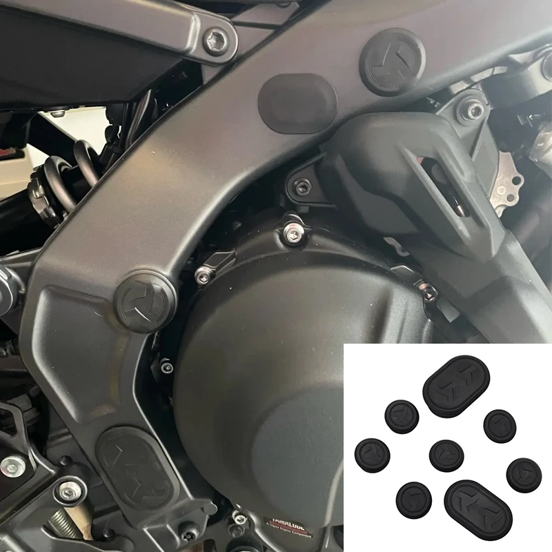 

MT09 SP Motorcycle Frame Hole Cover Caps Plug Decorative Frame Cap Set For YAMAHA MT 09 MT-09 SP 2021-2025 Frame Cap Decoration