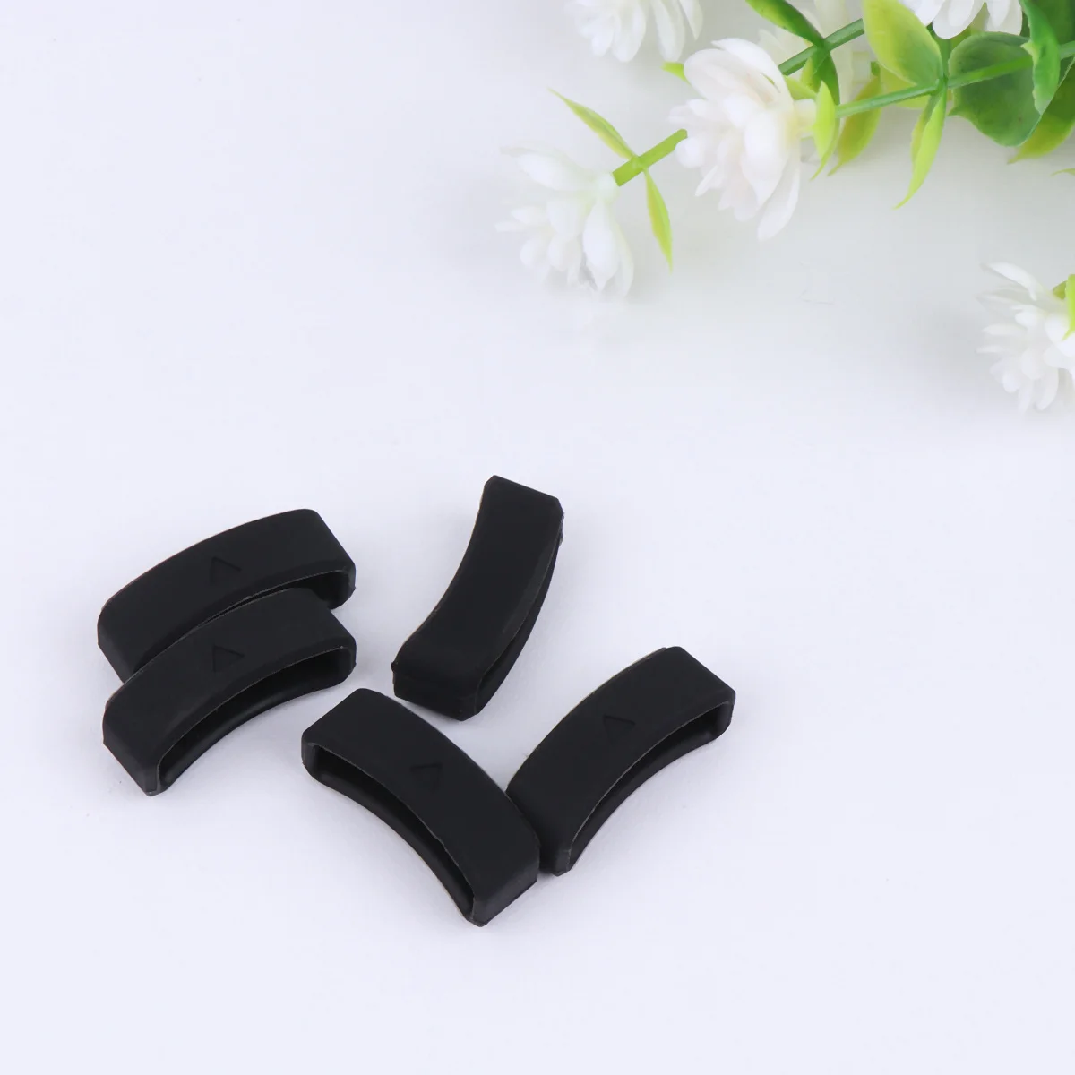 

5Pcs Watch Band Loop Silicone Ring Soft Durable Replacement for 235 22mm Bands Holder