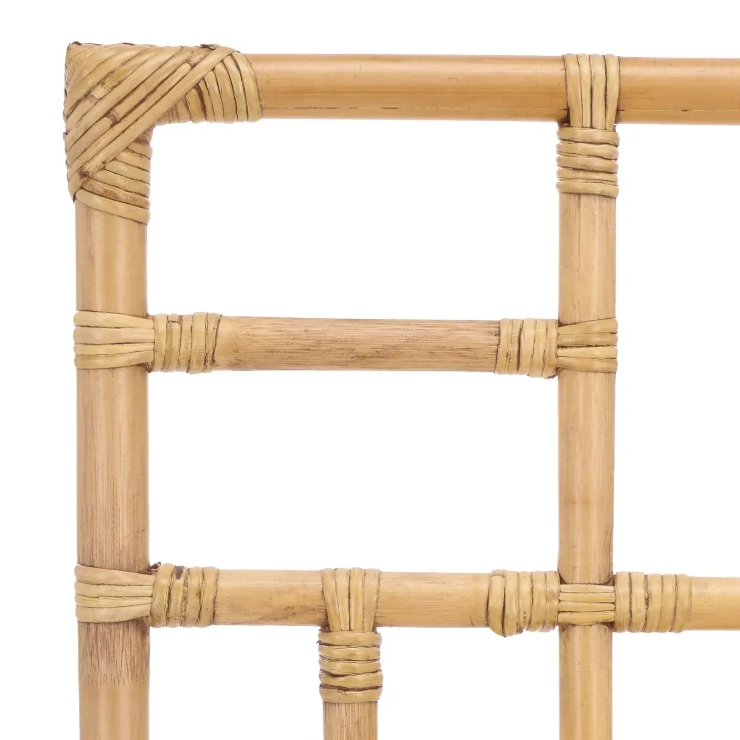 Rattan Dining Chair Set 2 Upholstered Coastal Seat Fully Assembled 17.3
