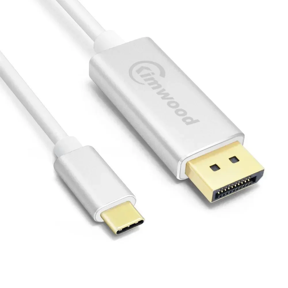 USB C zu DP Displayport Kabel (4k @ 60Hz) Thunderbolt 3 kompatibles DP 1,2 Kabel für Monitor Display Projektor Imac Samsung HP Dell