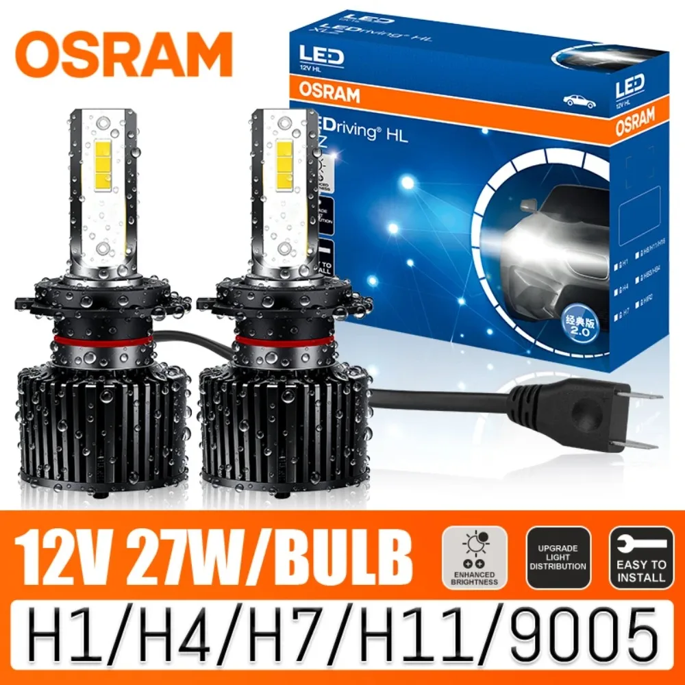 OSRAM Classic 2.0 H4 Lampu LED Mobil H7 H1 LED Lampu Sorot Rendah H8 H11 HB3 HB4 9005 9006 9012 Lampu Kabut LED 6000K Ukuran Mini