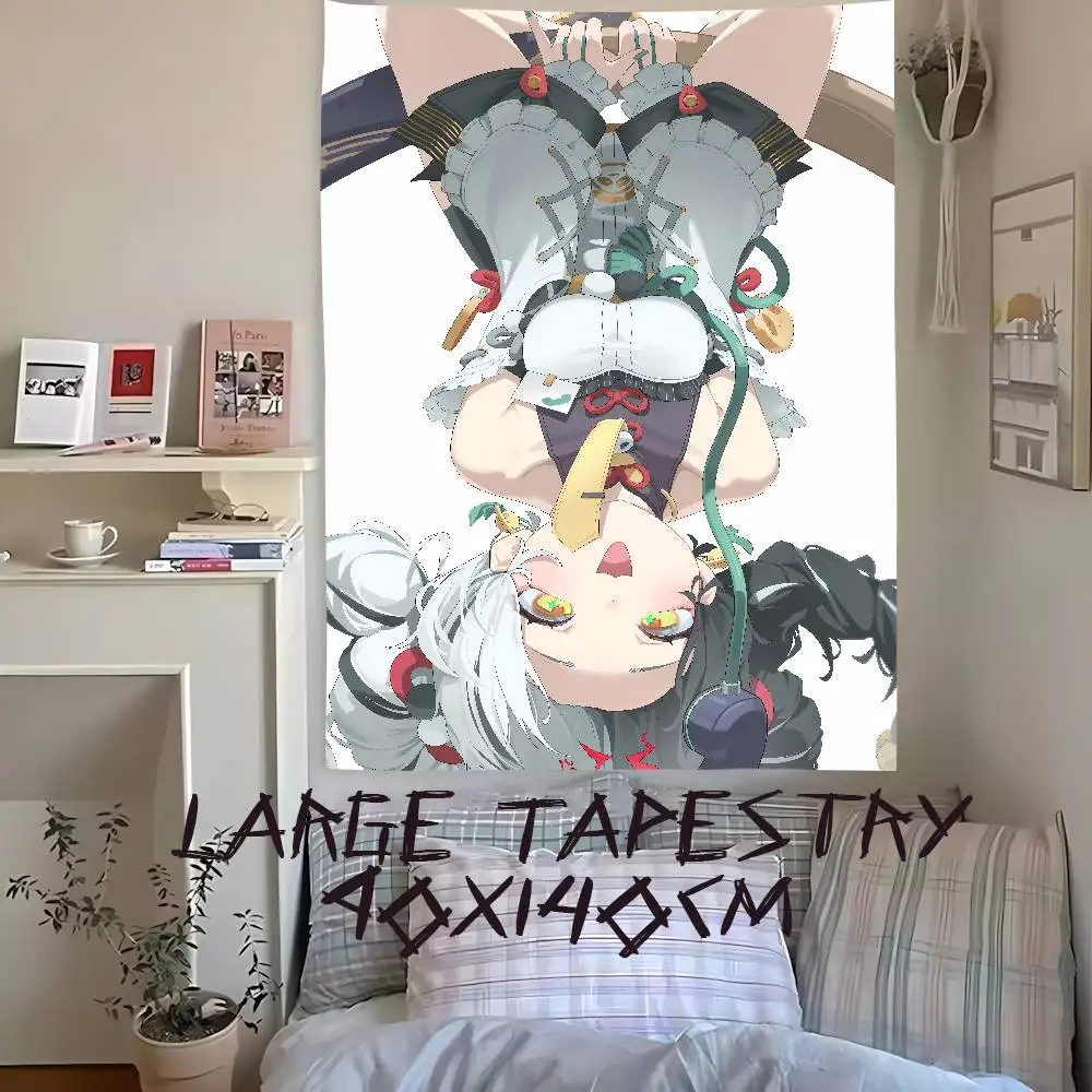 Hot Kawaii Girl Dialyn Zenless Zone Zero Tapestry Popular Room Decoration Wall Tapestry Art Room Home Decor Wall Art Decor