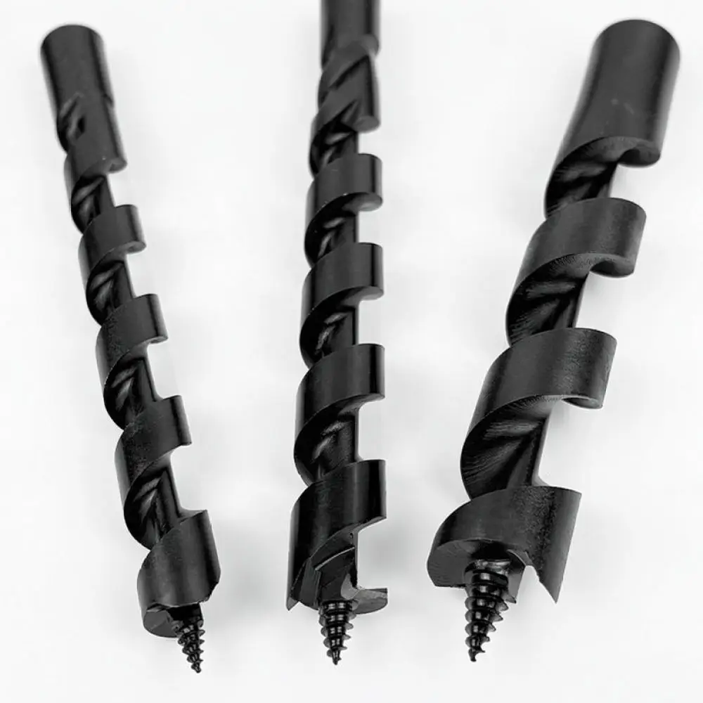 Manual Wood Boring Auger Drill Long Twist Bit Hole Puncher For Outdoor Camping Bushcraft Carpentry Hand Tooling