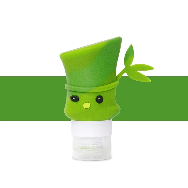 1 stks 60 90 ml Leuke Vorm Panda Reizen Shampoo Gel Lotion Opslag Fles Lekvrij Siliconen Cosmetische Refill Container