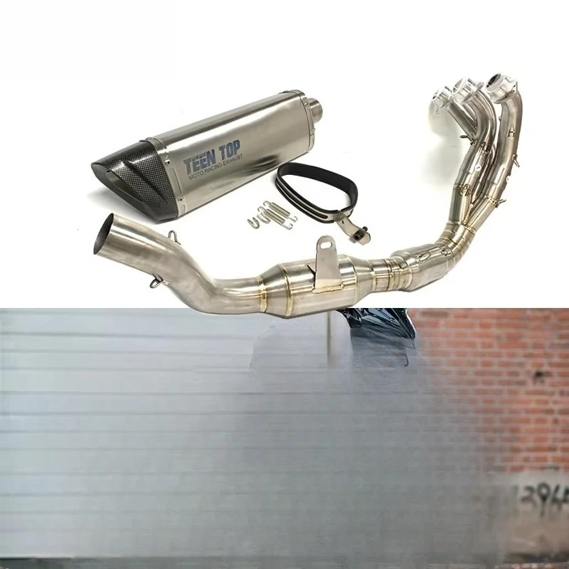 

Full Exhaust System for MT09 Pipe Titanium Alloy 2021 2022 2023 MT-09 FZ09 Front Pipe With Muffler