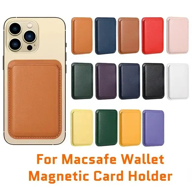 Magnetyczne skórzane etui na karty z serii Magsafe do iPhone'a 15, 14 Plus 13, 12 Pro Max