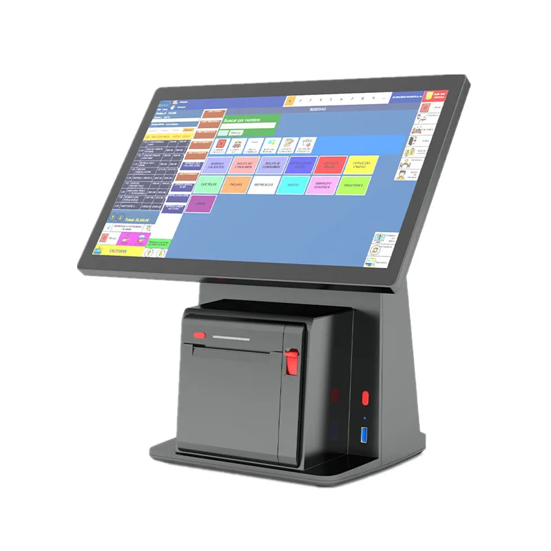 

SGT-D2-W Supermarket Retail Catering Win10 Pro 14 inch Touchscreen POS Terminal Cash Register with 80mm Thermal Receipt Printer