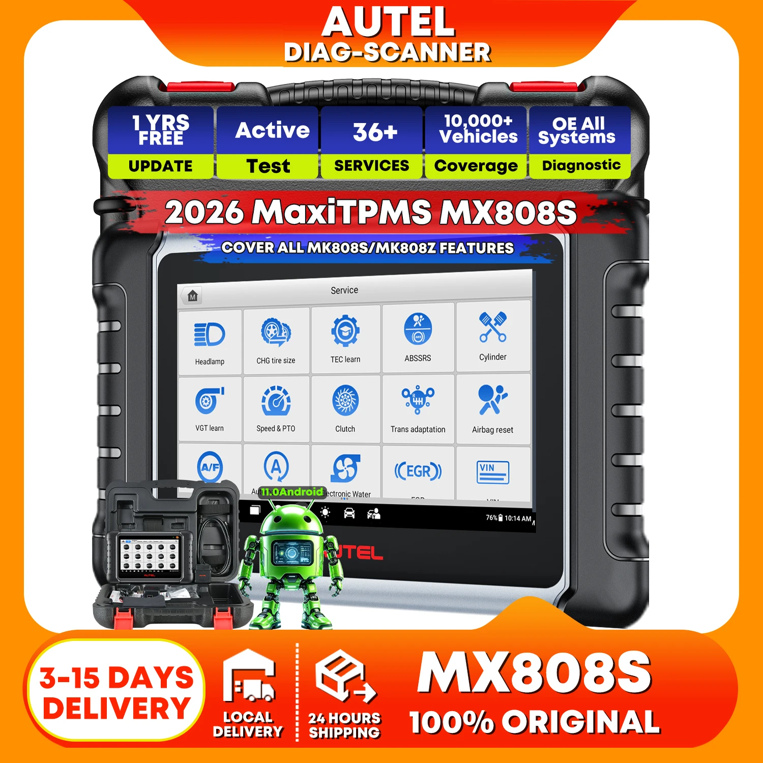 Ferramenta de Diagnóstico Autel MaxiCheck MX808S com Controle ...