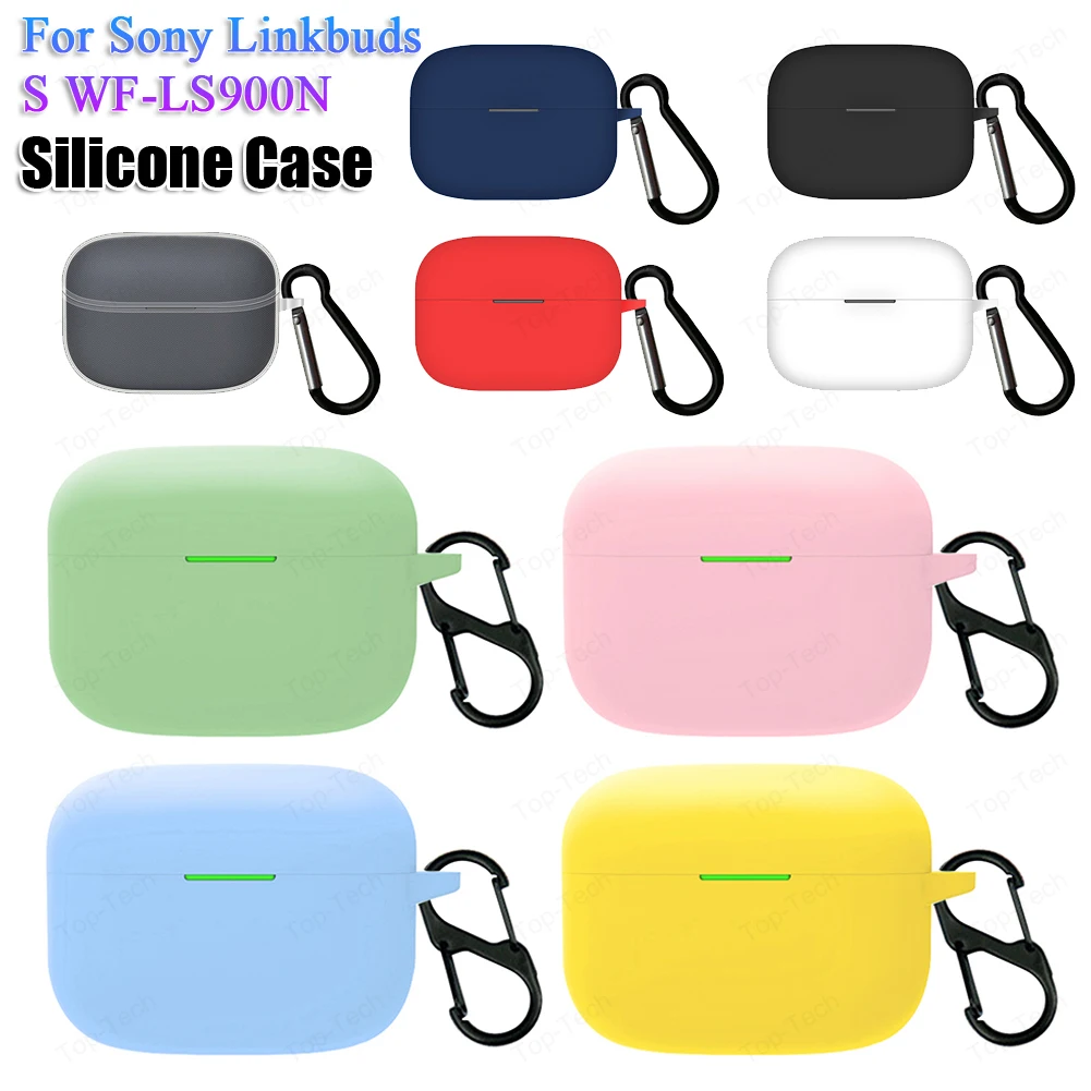 Silicone Case Shockproof Charging Box Protection Cover Anti-scratch Wireless Earbud Cover Washable for Sony Linkbuds S WF-LS900N