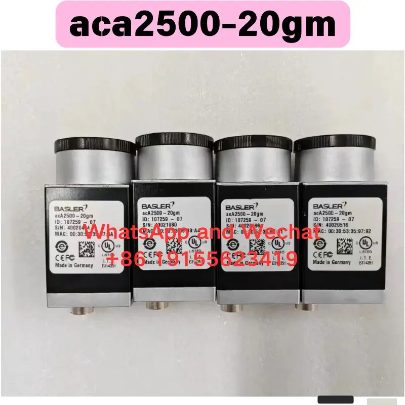 Used aca2500-20gm Industrial camera Functional test OK