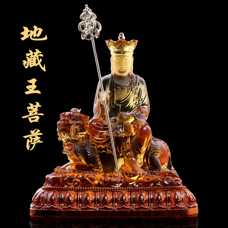 Listening to the Bodhisattva statue of Ksitigarbha Bodhisattva, Temple, Home, Buddha Hall, Living Room, Handicrafts