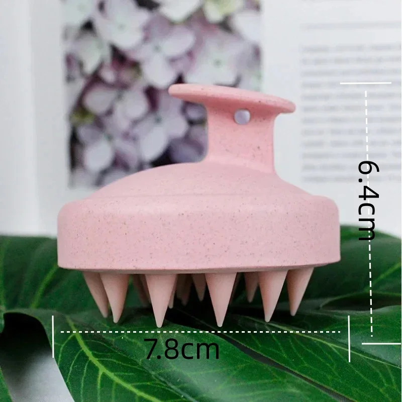 1pc Silicone Shampoo Brush Body Massage Brush Bath Shower Brush Salon Hairdressing Tool Scalp Massage Comb Hair Washing Comb