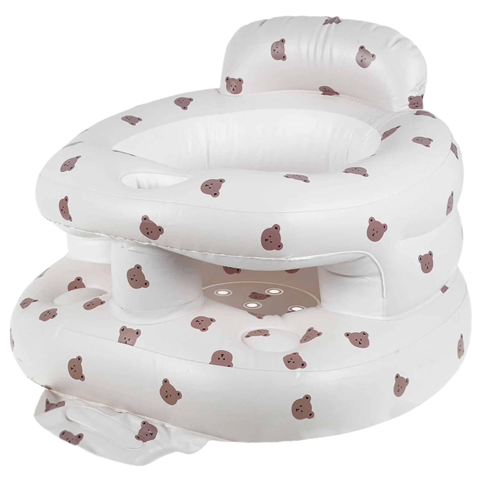 

Foldable Inflatable Baby Seat Breathable Lightweight Inflatable Baby Chair Portable Blow Up Infant Chair for Baby over 3 Months