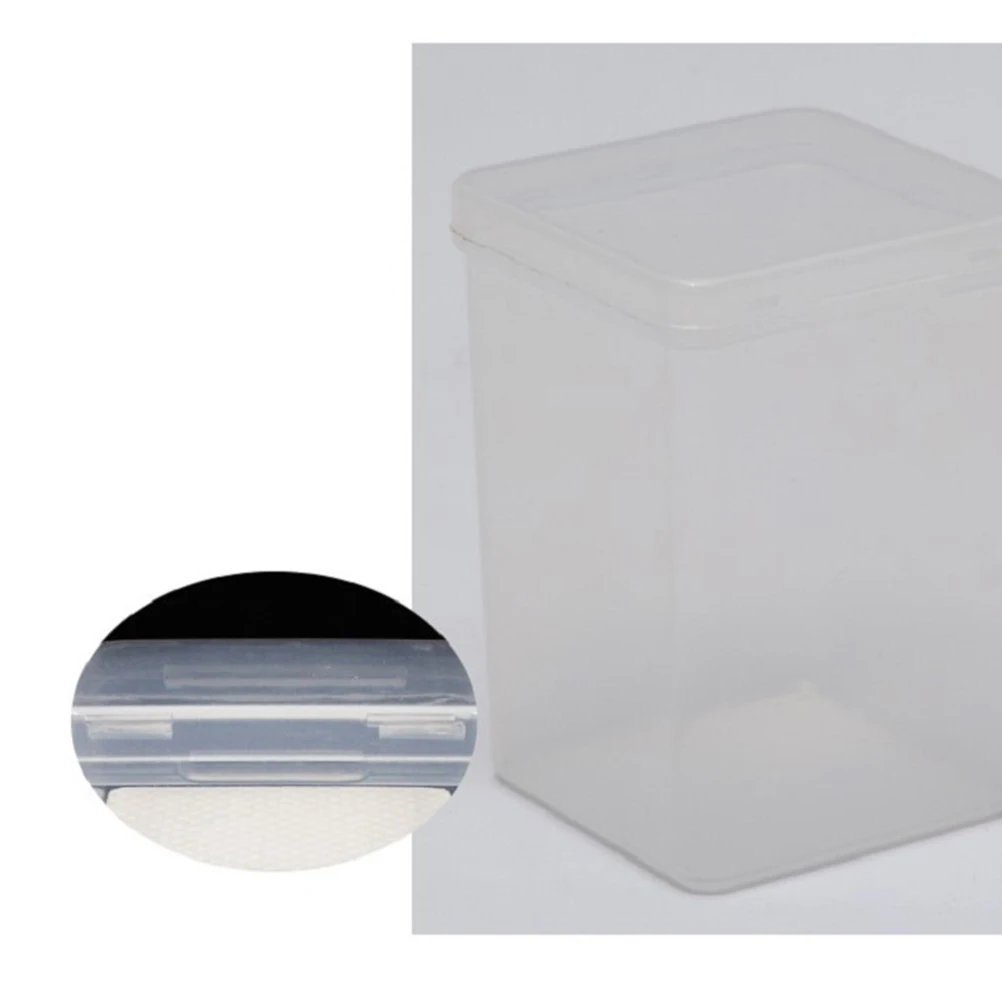 

5pcs Cotton Swabs Storage Box Transparent Organizer With Cover Modern Design Acrylic Storage Case For Small