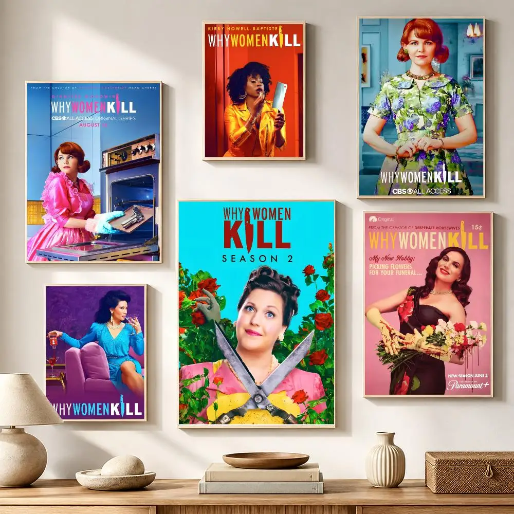 Series Why Women Kill Poster High-definition waterproof stickers, suitable for home décor,holiday decorations