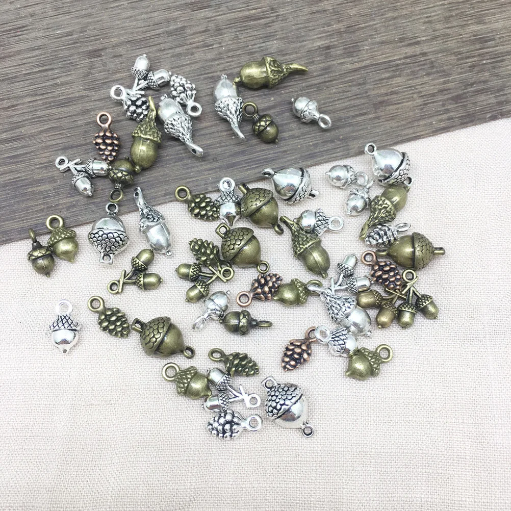 

50 шт. подвесок-шармов из сплава для рукоделия, декора браслетов, ожерелий, брелоков, цепочек для свитеров, на щиколотку, для телефона