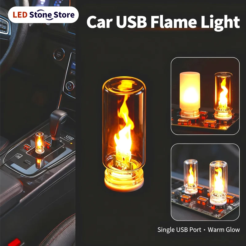 

Retro USB Led Filament Night Light Yellow Warm Bulb Lighting Flame ambient light For Home Decor Emergency Lighting