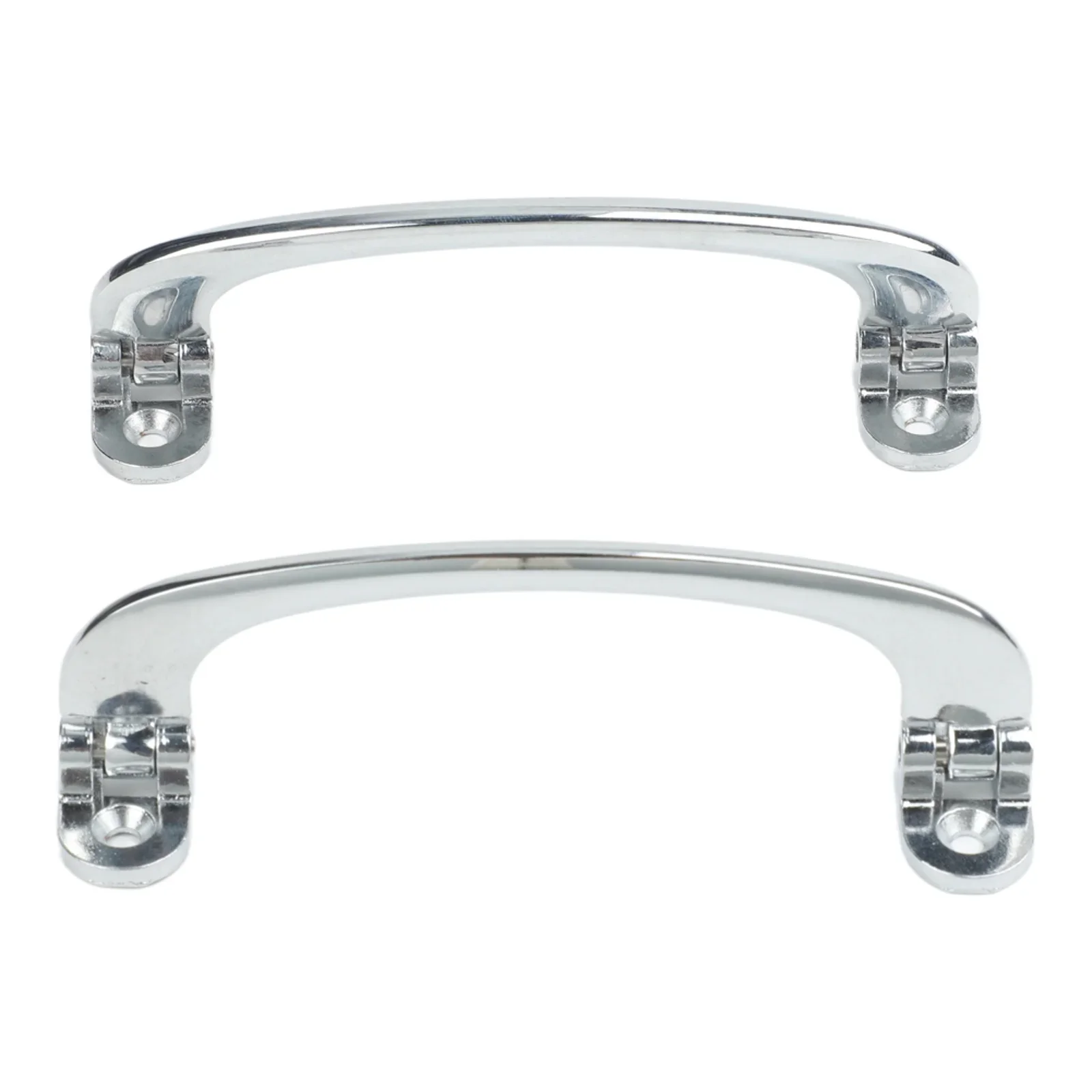 Chrome Interior Door Pull Handle 1​ Pair Car Interior Door Pull Handle For MG For Lotus For Triumph TR4 For Jaguar Zine Alloy