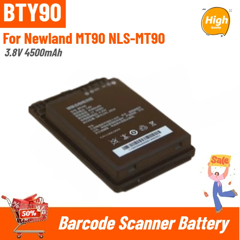 

Brand New BTY90 High Quality 3.8V 4500mAh Barcode Scanner Battery for Newland MT90 NLS-MT90 Replacement Battery