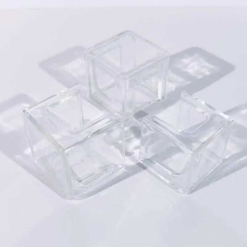  Plastic Billiard Chalk Powder Box Clear Chalk Protective Cover Easy to Use