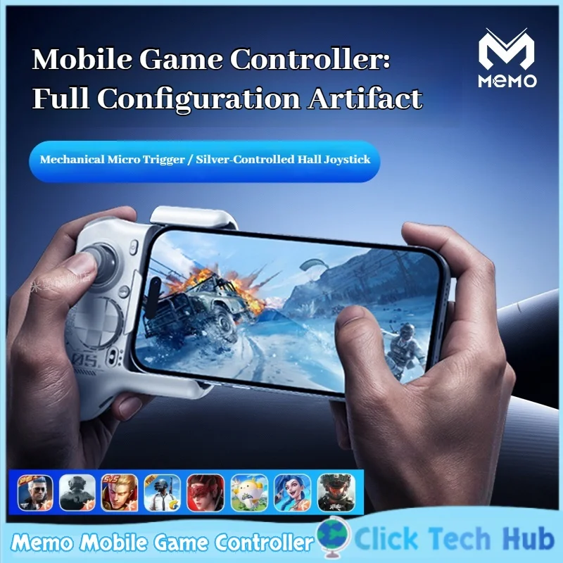Memo Mb05 Mobile Game Controller Hall Joystick Shooting Special Android Mobile Combo Mobile Game Peripherals Gamepad Valorant