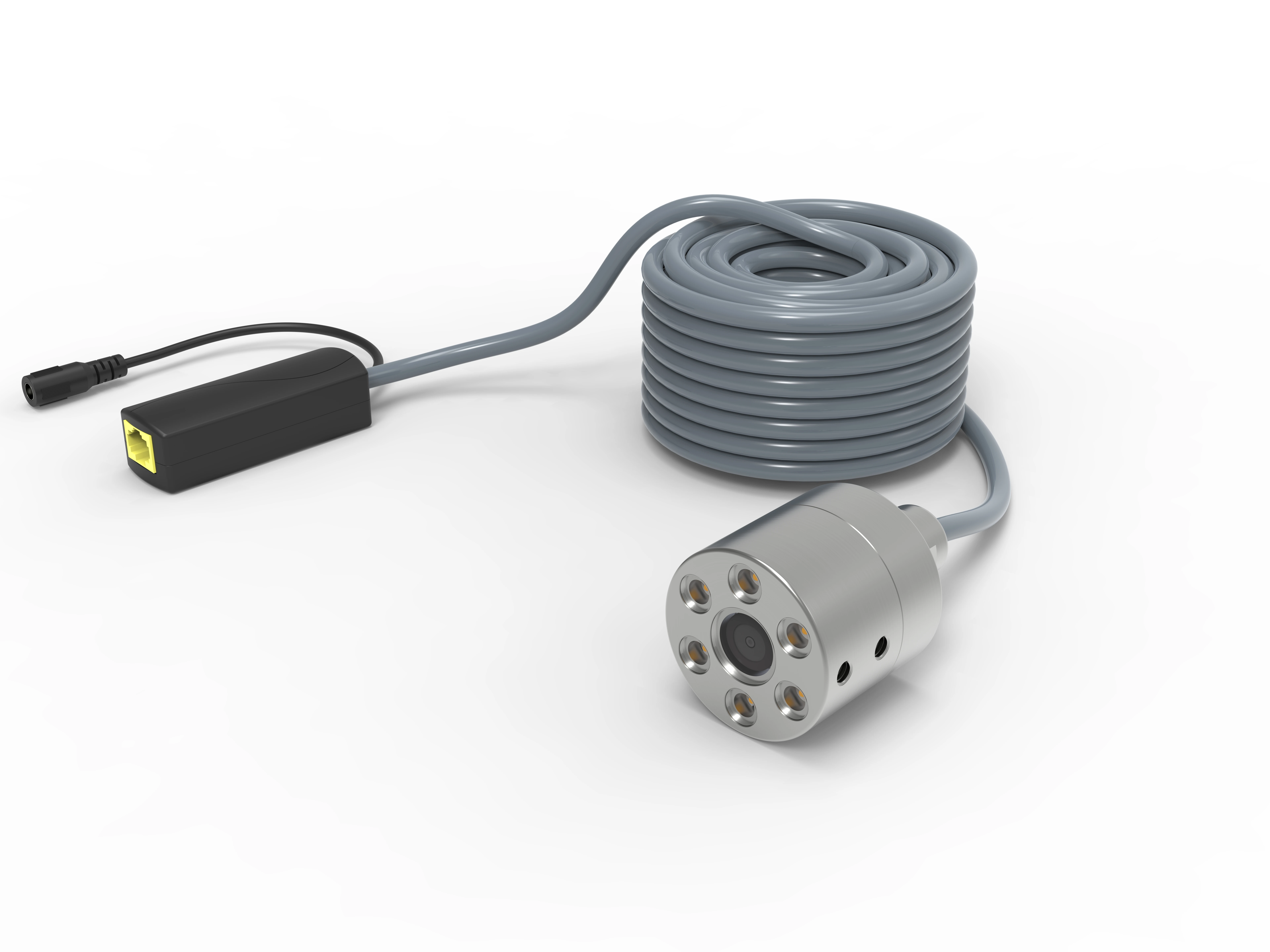 Mini Underwater IP Camera 50FPS 1080p HD RTMP Live Streaming Camera 140°Wide Angle for ROV Underwater Vehicles with 32FT Cable