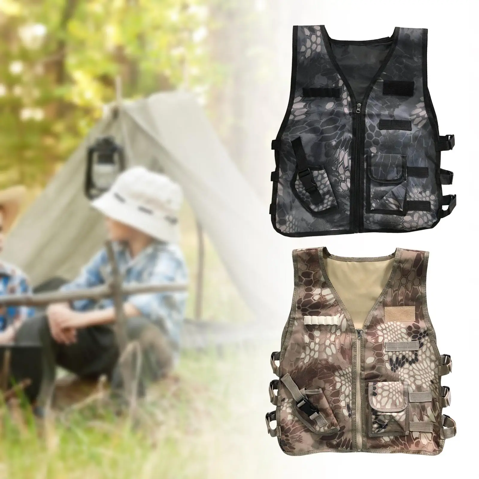 Children Outdoor Vest Cargo Vest Waistcoat for Party Favors Camping Children