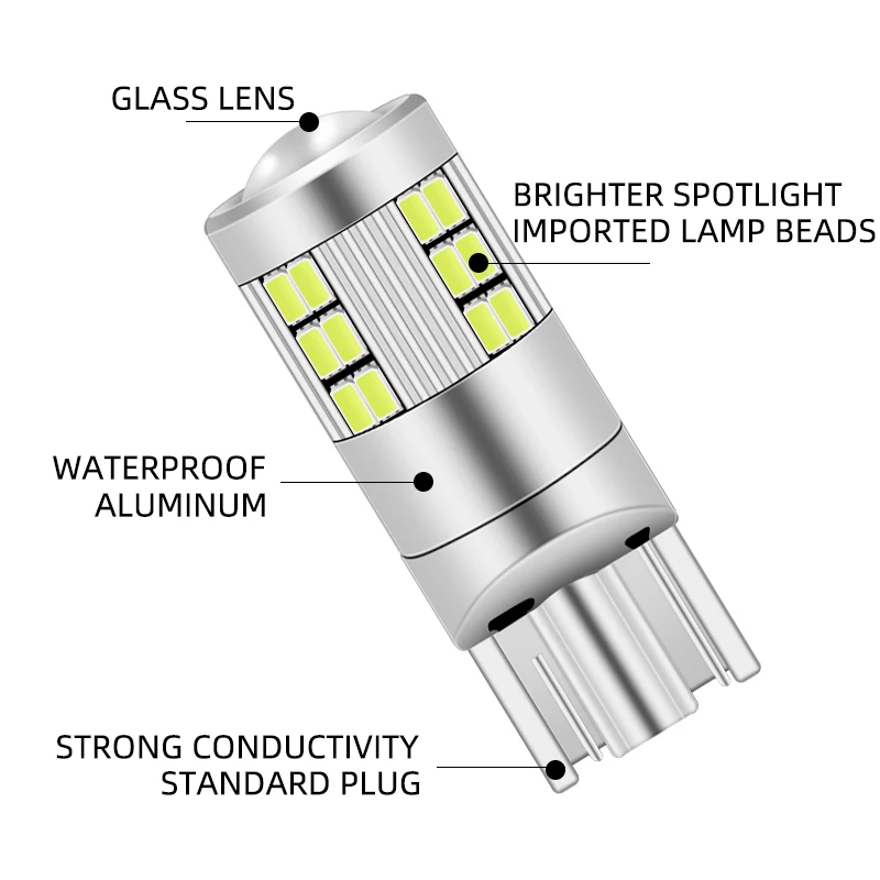 2 قطعة 12-24 فولت T10 W5W 194 168 مصباح LED فائق السطوع لمبات سيارة التخليص عرض الضوء 2016 رقائق 27SMD السيارات الداخلية القراءة مصباح بشكل قبة
