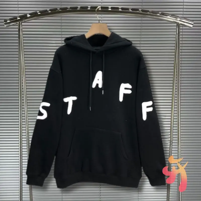 

Winter Couple Cactus Jack Hoody Foam Print Fleece Hooded Sweatshirts Hip-hop Street Fashion Casual Loose Men Women Hoodie