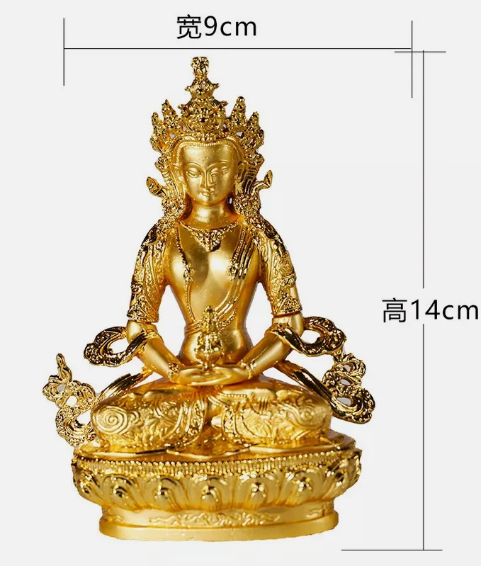 Buddhism Amitayus Amitabha Meditation Buddha of wealth luck Divinity statue