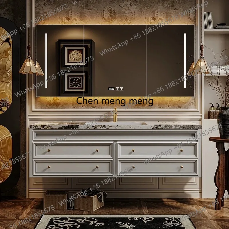 

Luxury Faucet Bathroom Cabinet Hanging Storage Narrow Drawers Bathroom Cabinet Drawers Wood Meuble Salle De Bain