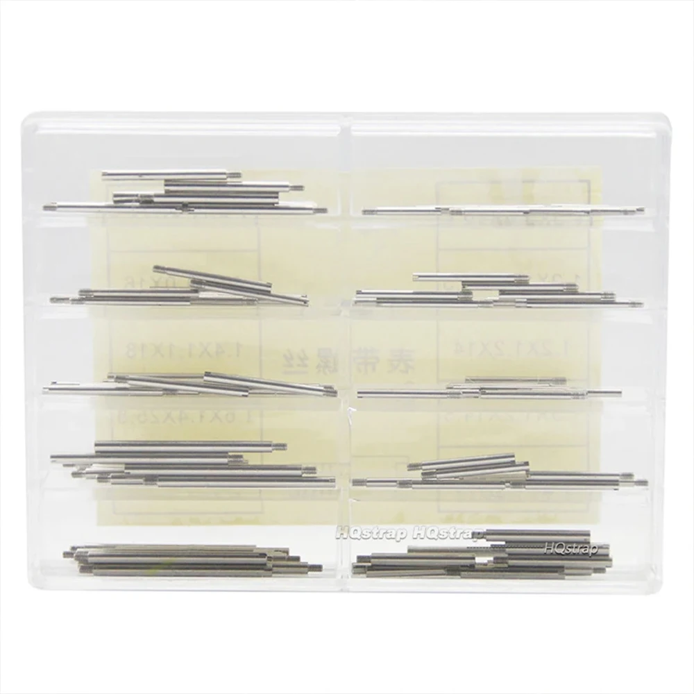 50/100pcs Watch Band Screws Rod Metal Strap Stainless Steel Screw Pin for Rolex Band Connector Repair Tools Watch Parts Tool Kit
