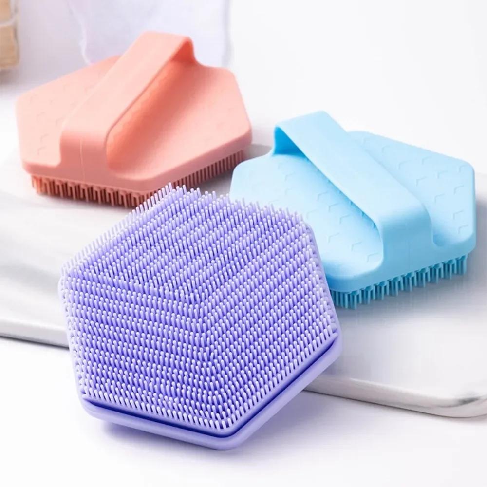 Zachte siliconen body scrubber Handdouche Reinigingsborstel Zacht gezicht Lichaam exfoliërend en massage voor alle soorten huid