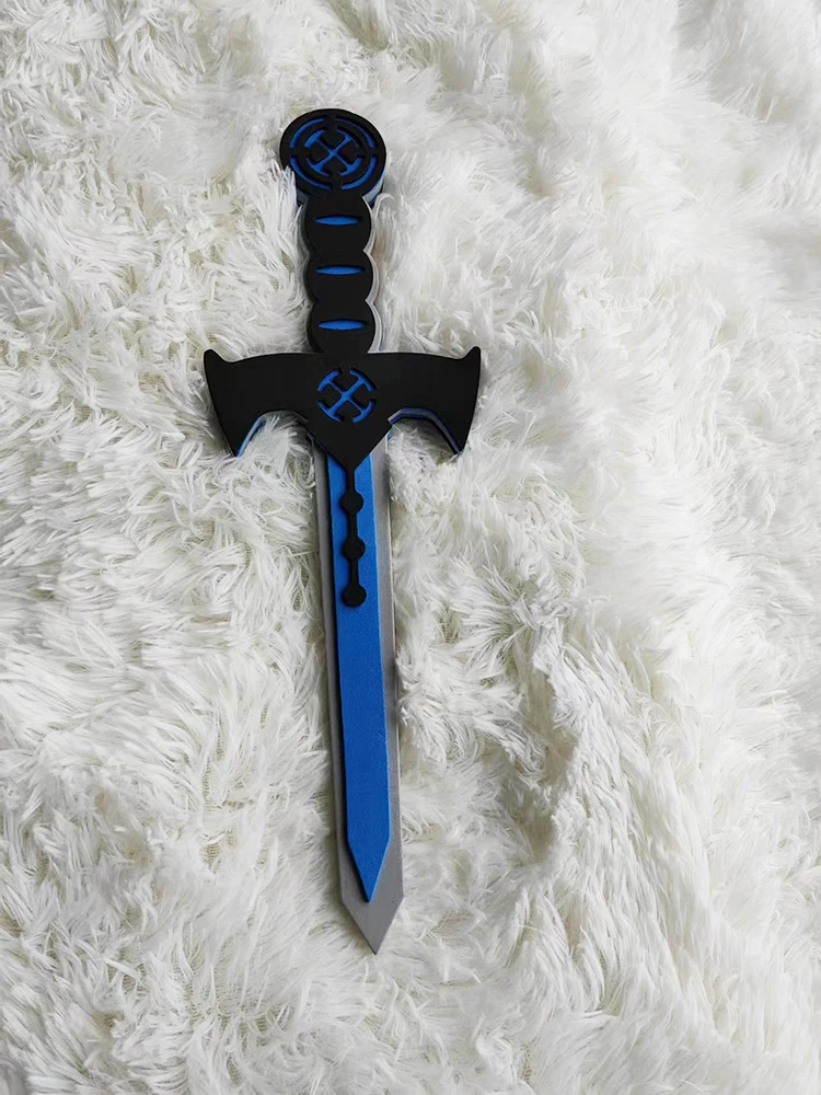 Cross Shape EVA Sword Boys Cosplay War Anime Cool Props Stage PU Weapon Festival Decorative Dress Up Knife