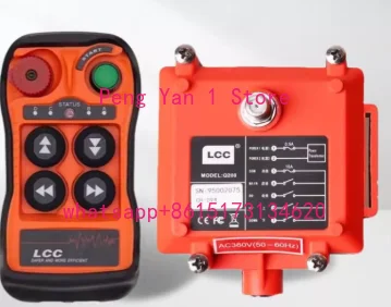 

Wireless remote control Q400/Q404 crane controller electric hoist emergency stop with key