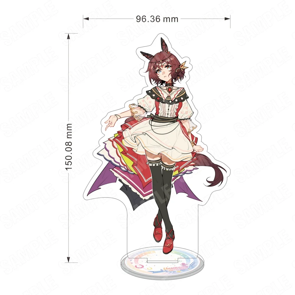 Acrylic Umamusume Pretty Derby Tokai Teio 15CM Stand Keychain Special Week Vodka Idol Ver. Desk Decor Collectible Gift for Fans