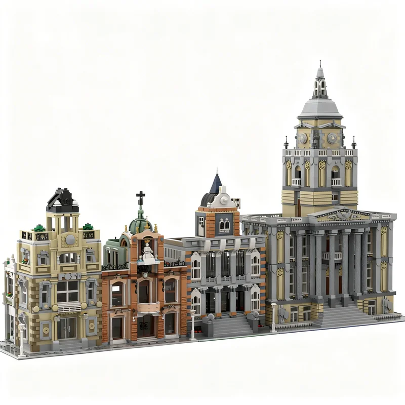 2888pcs MOC City Library Assembly Square Alternate Build Model Building Blocks Architecture Toy Christmas Gift DIY Creative