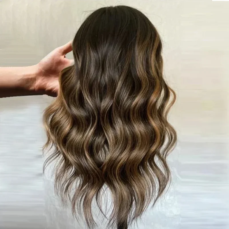 Glueless Highlight Blonde Body Wave 180 Density 26inch 5x5 Silk Base Jewish Human Hair Wig HD Lace European Hair Preplucked