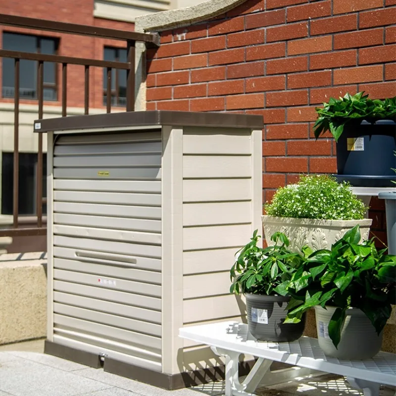 Outdoor Balcony Rainproof Tool Storage Cabinet Garage Cabinet Outdoor Waterproof Locker Plastic Storage Box