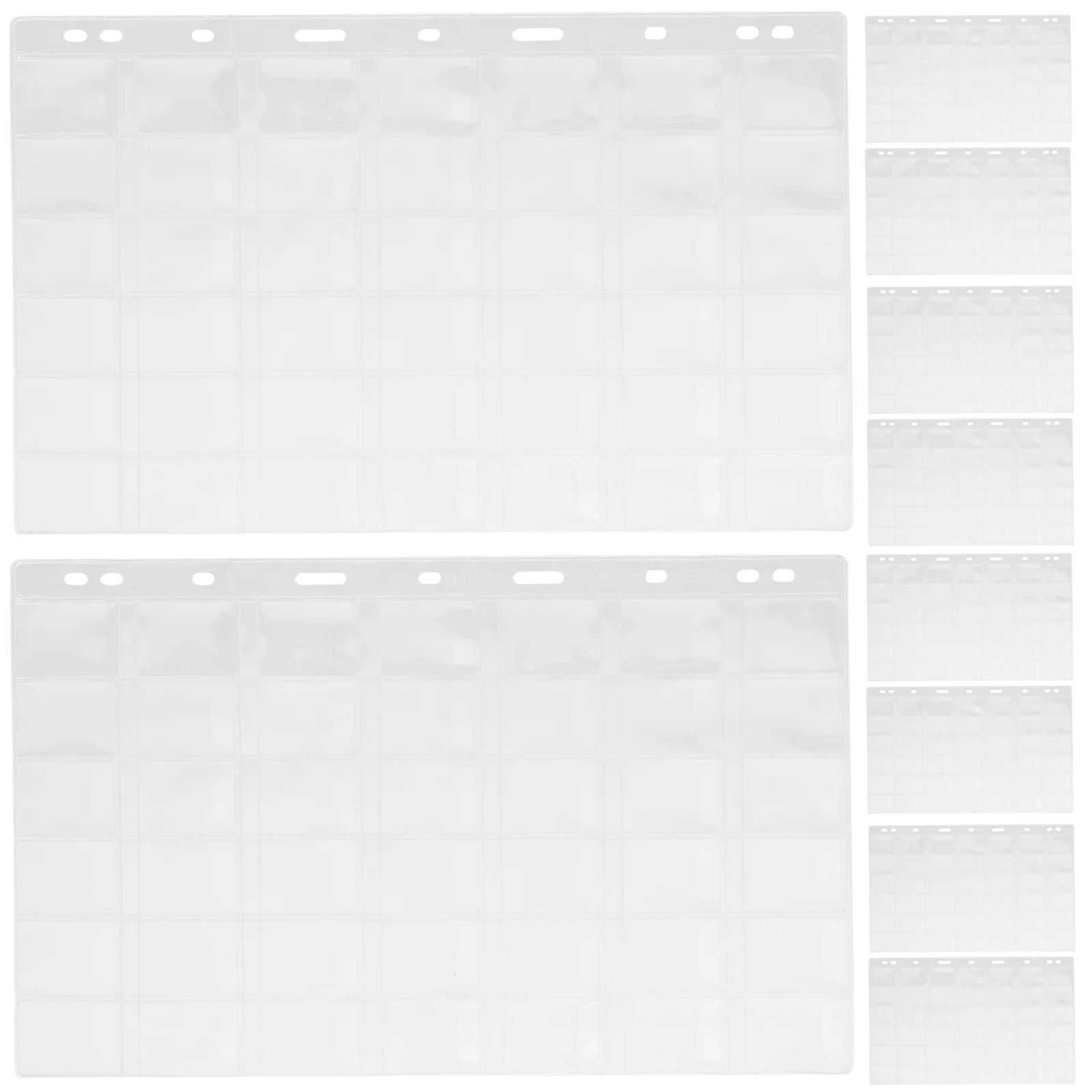 

10 Sheets Coin Collection Page Organizer for Collectors Supplies Card Sleeves Binder Display Holder