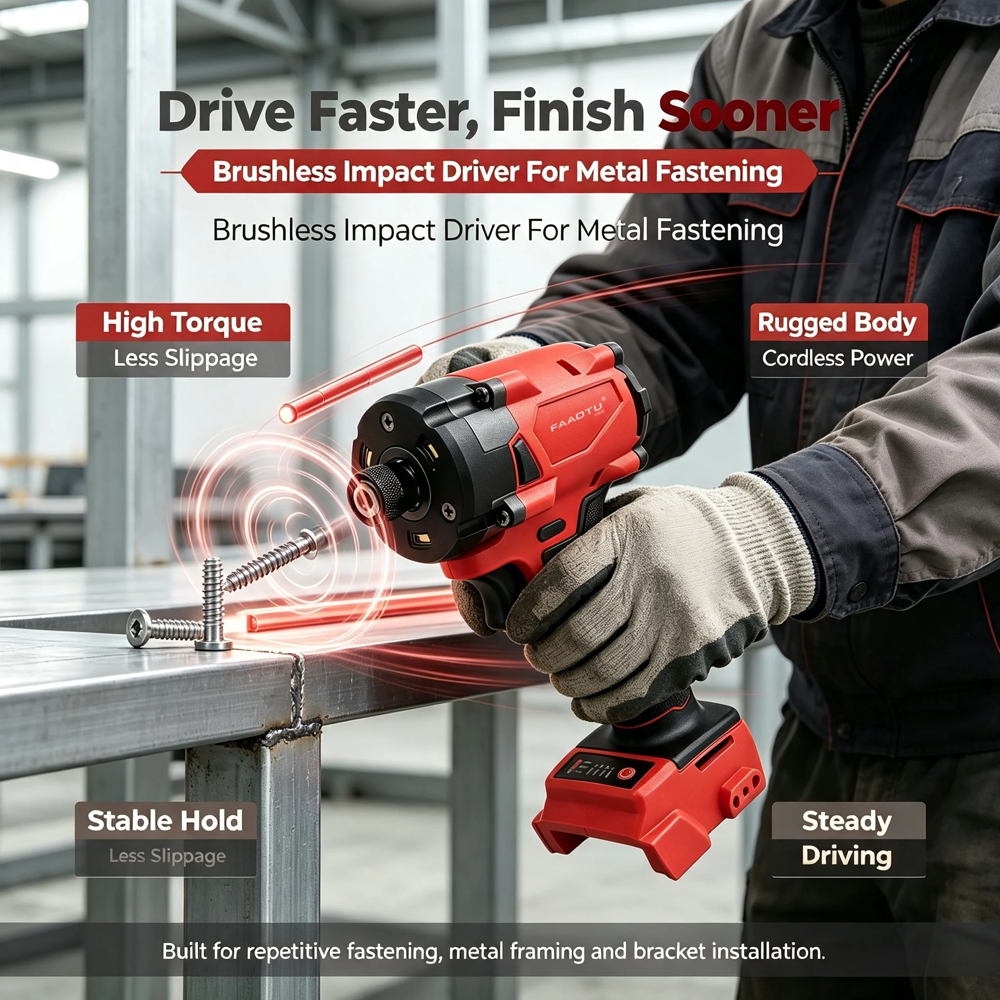 مفك البراغي الصغير FAAOTU ذو ا - مراجعة Power Tools Impact وسعره