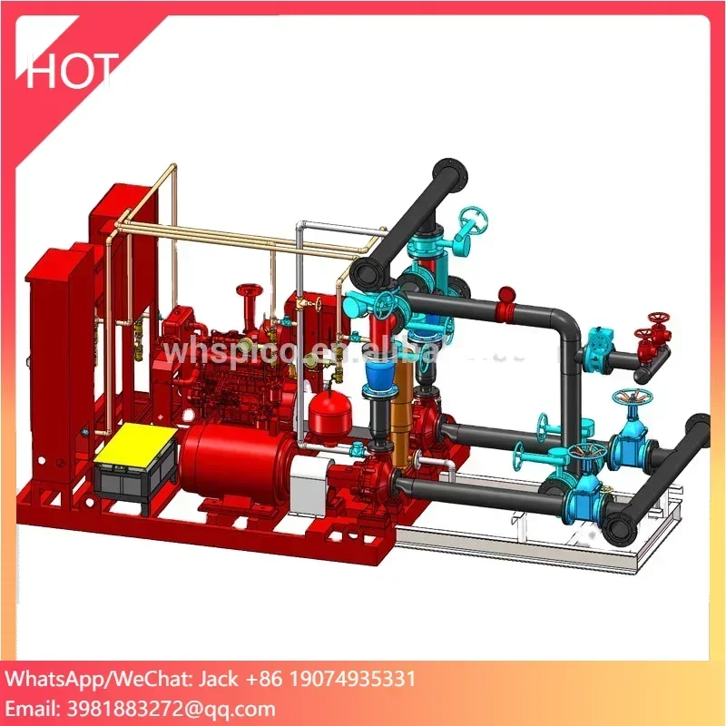 

Skid Mounted Fire Pump System from Purity for fire fighting 500GPM